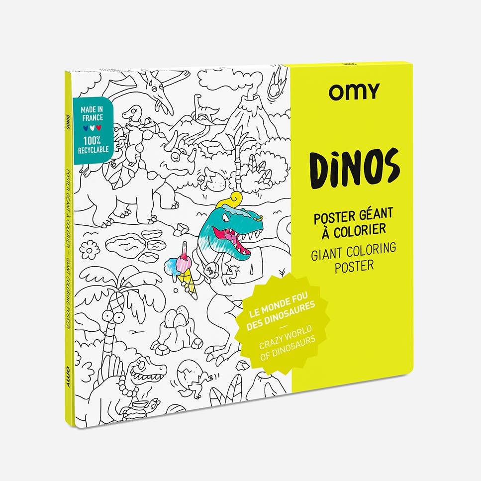 Giant Coloring Poster - Dinos by OMY