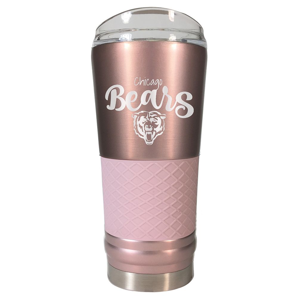 Chicago Bears 24 oz Rose Gold Finish Vacuum Insulated NFL Draft Tumbler