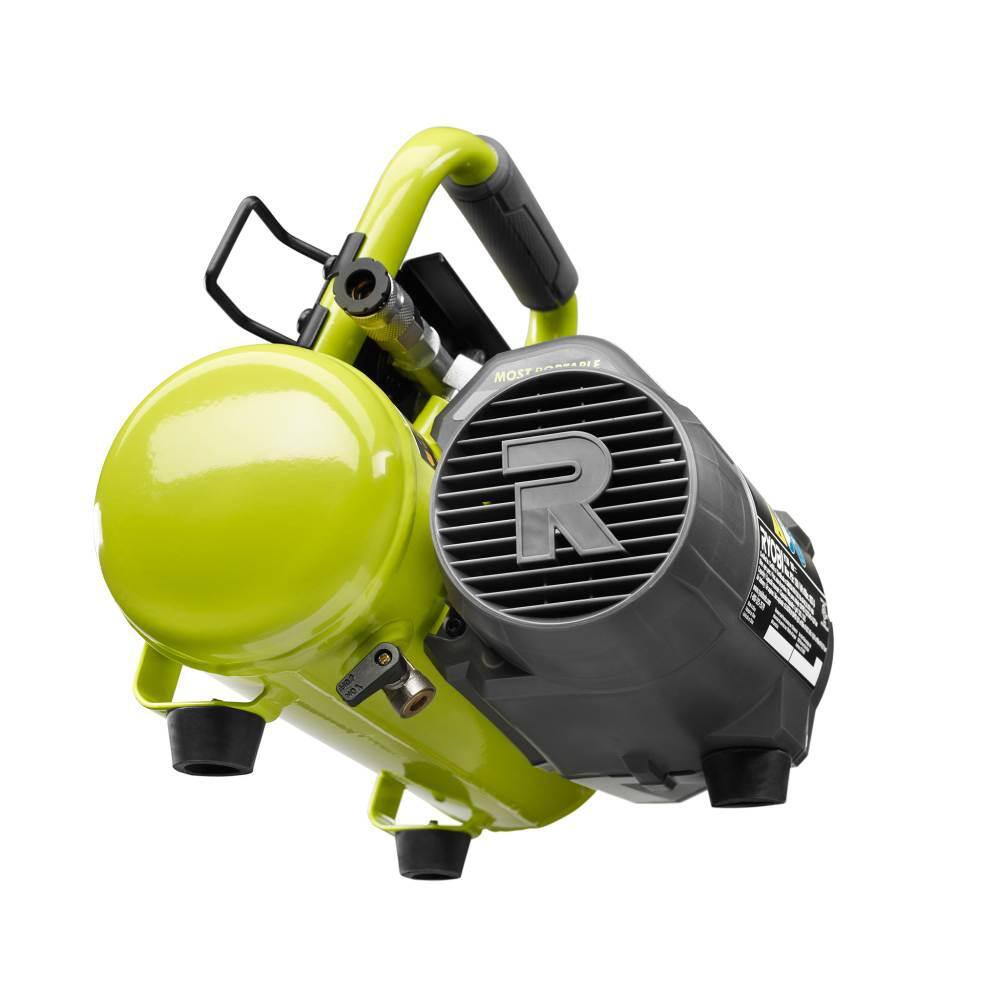 RYOBI ONE+ 1 Gal. 120 PSI Portable 18V Horizontal Air Compressor ( 0.5 CFM at 90 PSI ) P739