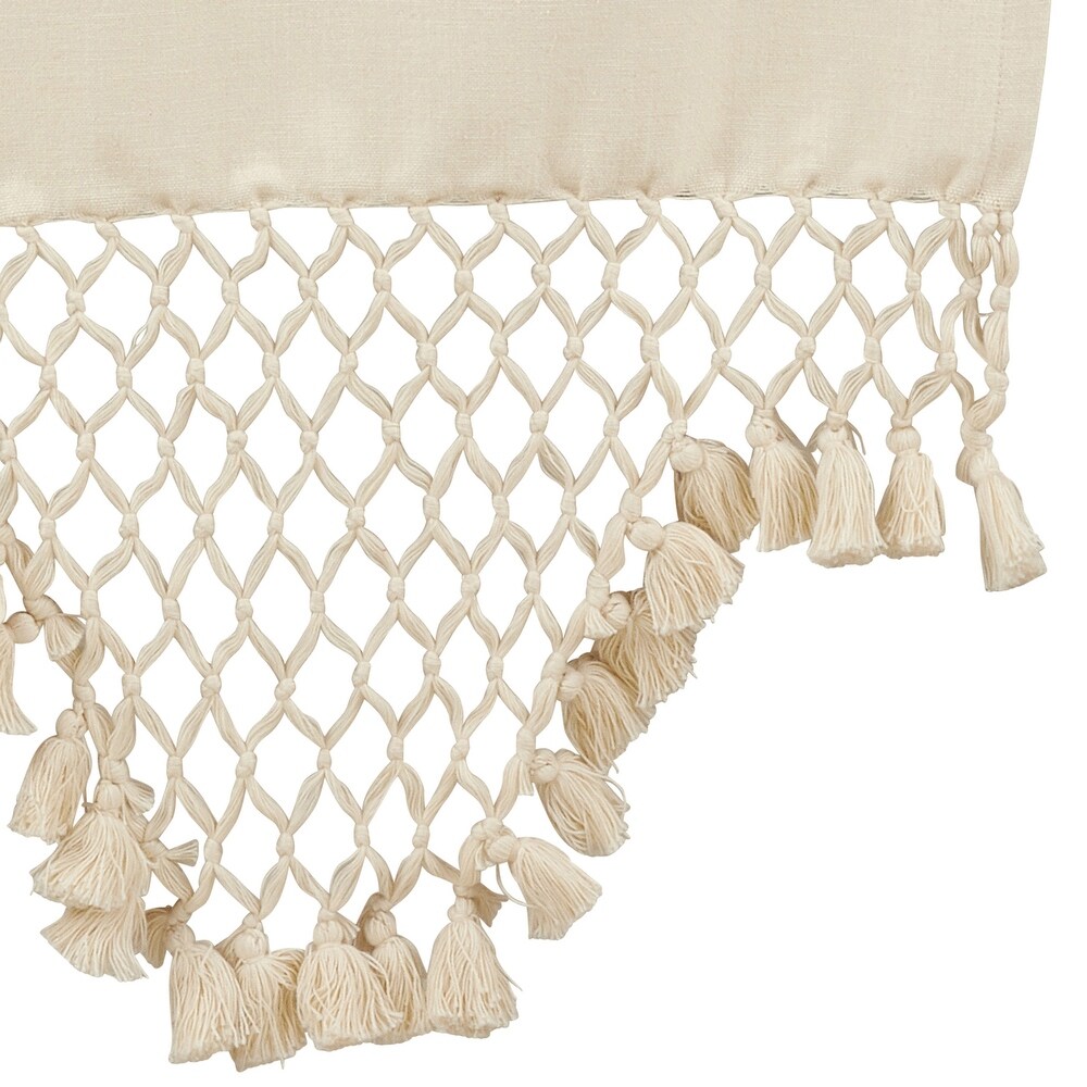 Braided Table Runner With Tassel Design   16\