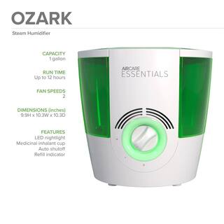 AIRCARE ESSENTIALS Ozark 1 Gal. Steam Humidifier for 750 sq. ft. OWM220AWHT-EC