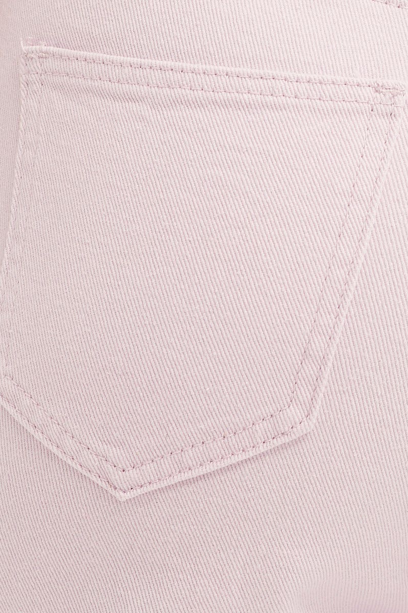 Purple High Rise Mom Denim Jean