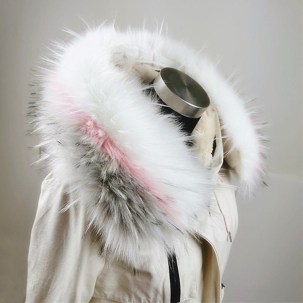 3-color Faux Fur Collar Scarf Thick Jacket Sweater Long Clothes Accessory