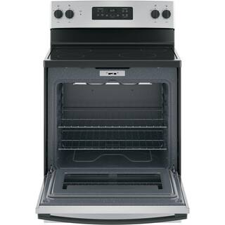 GE 30 in. 5.3 cu. ft. Electric Range in Stainless Steel with Self Clean JB625RKSS