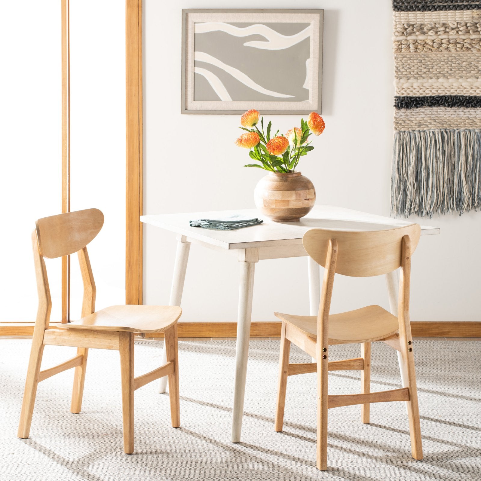 Safavieh Lucca Retro Farmhouse Dining Chair， Set of 2