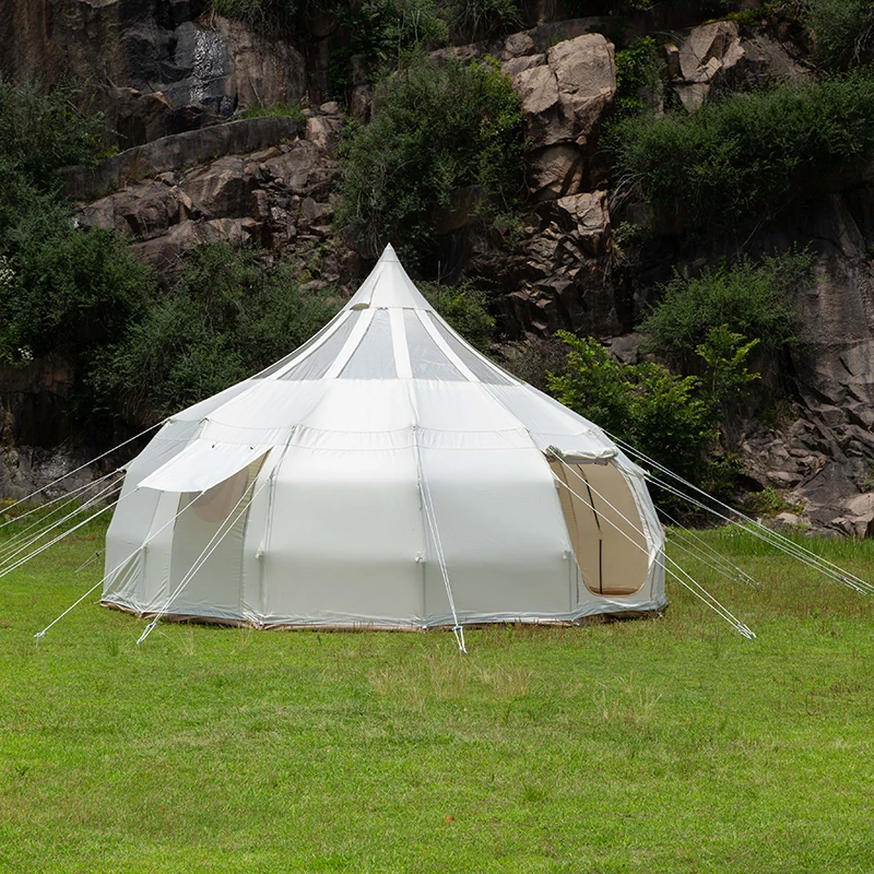 outdoor glamping tents with bathroom waterproof nature hike stargazer bell tent for family parties wedding events