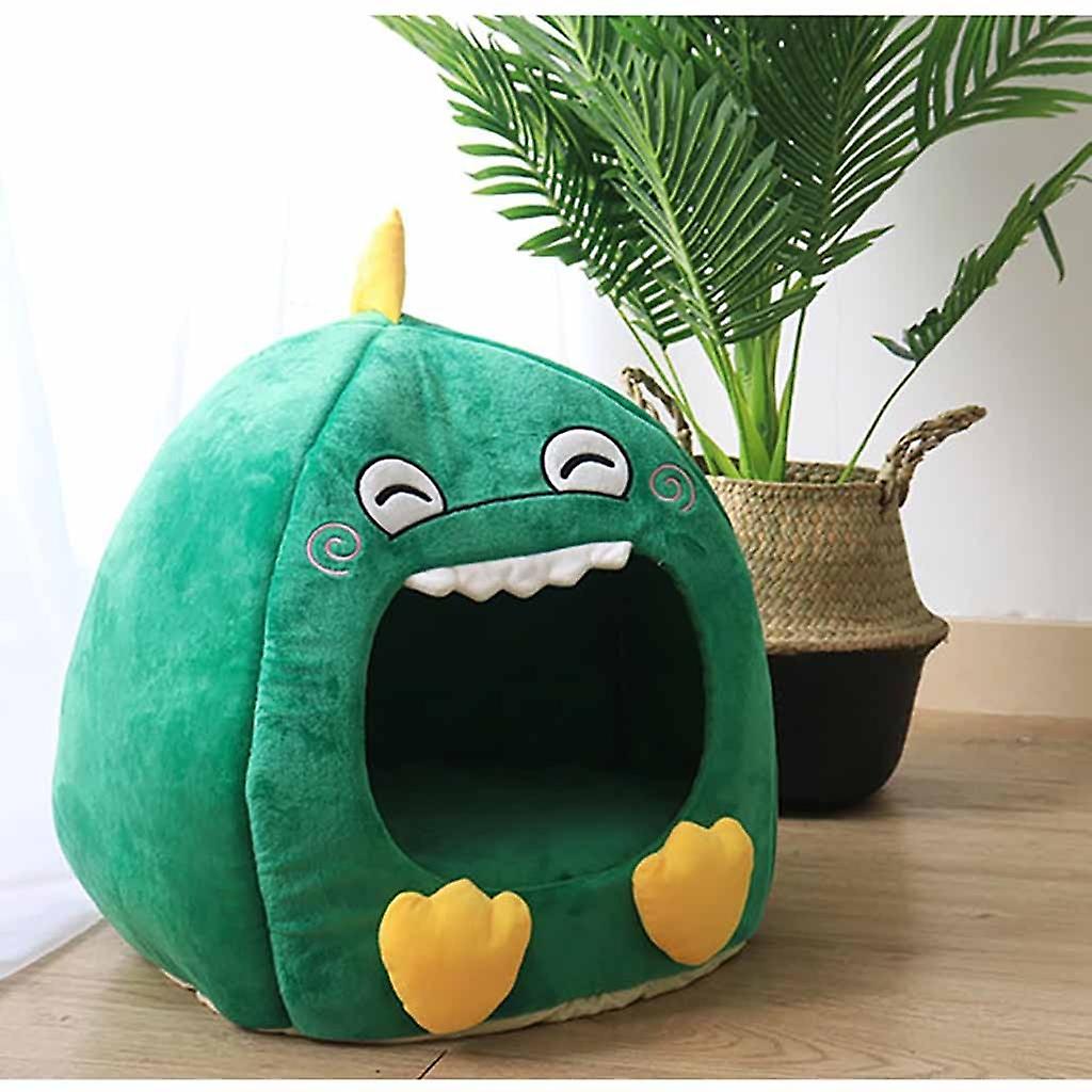 Green dino cute pet bed