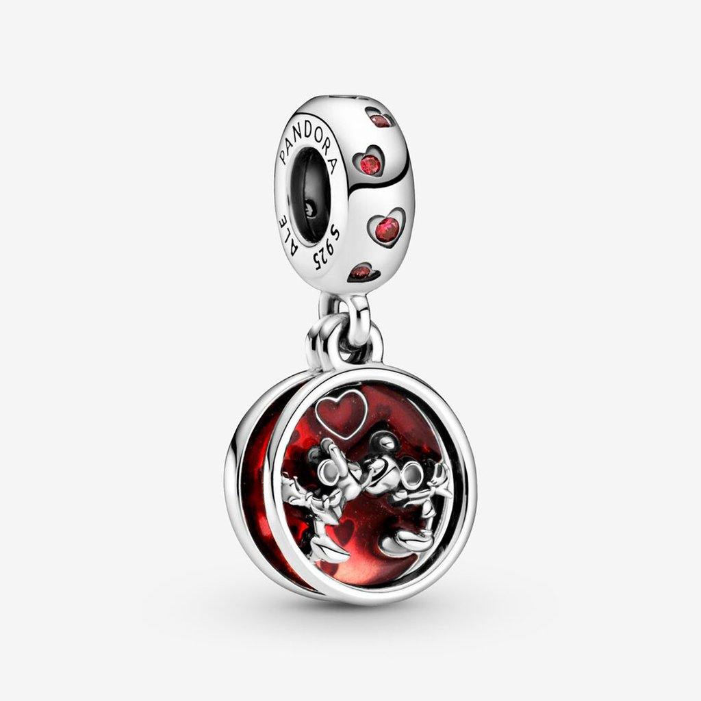 PANDORA  Disney Mickey Mouse & Minnie Mouse Love and Kisses Dangle Charm