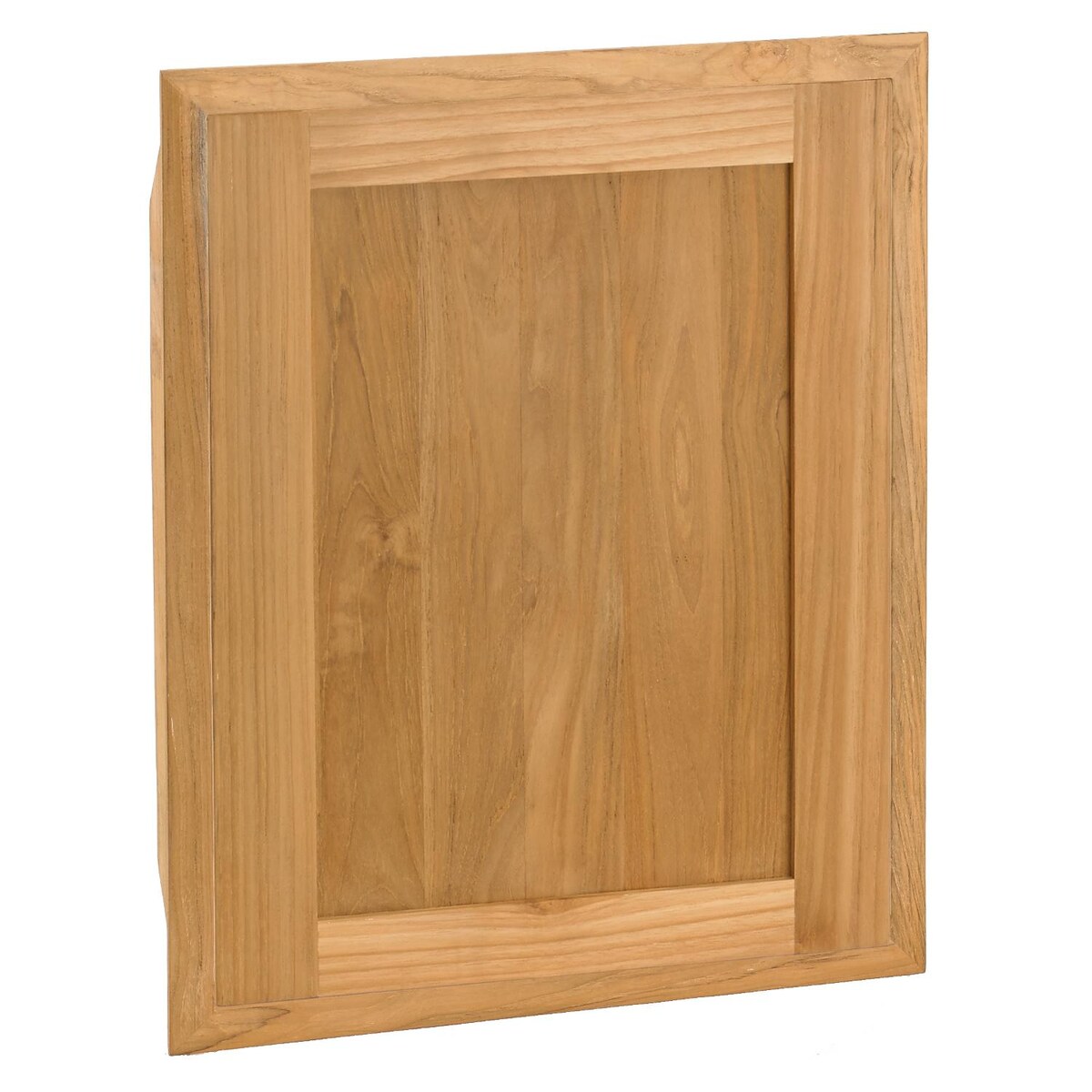 Pacific Teak Shaker 18-Inch Teak Wood Single Access Door