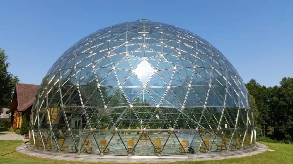 Steel Frame Transparent pvc Geodesic Garden Igloo Dome