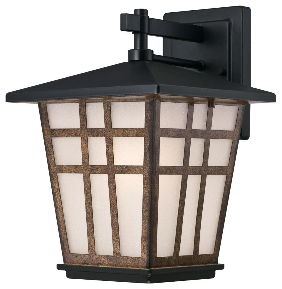 Westinghouse 6358200 Rollins 1 Light 13 quotTall Outdoor Wall Sconce   Craftsman   Outdoor Wall Lights And Sconces   by Buildcom  Houzz