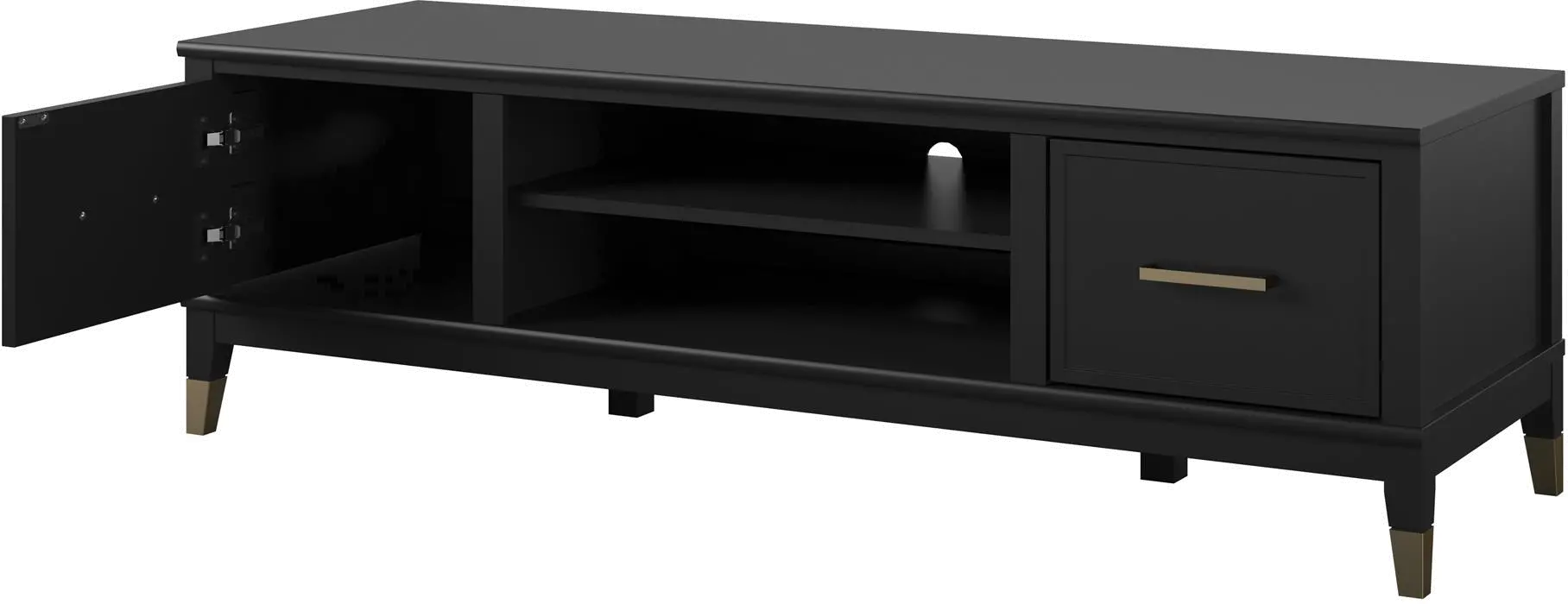 Westerleigh Black 65 TV Stand