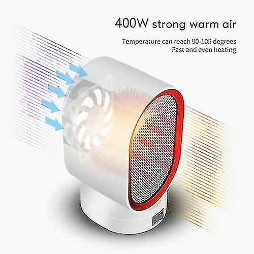 Electric Heater Portable Desktop Winter Fan Air Heating Warmer Home Office