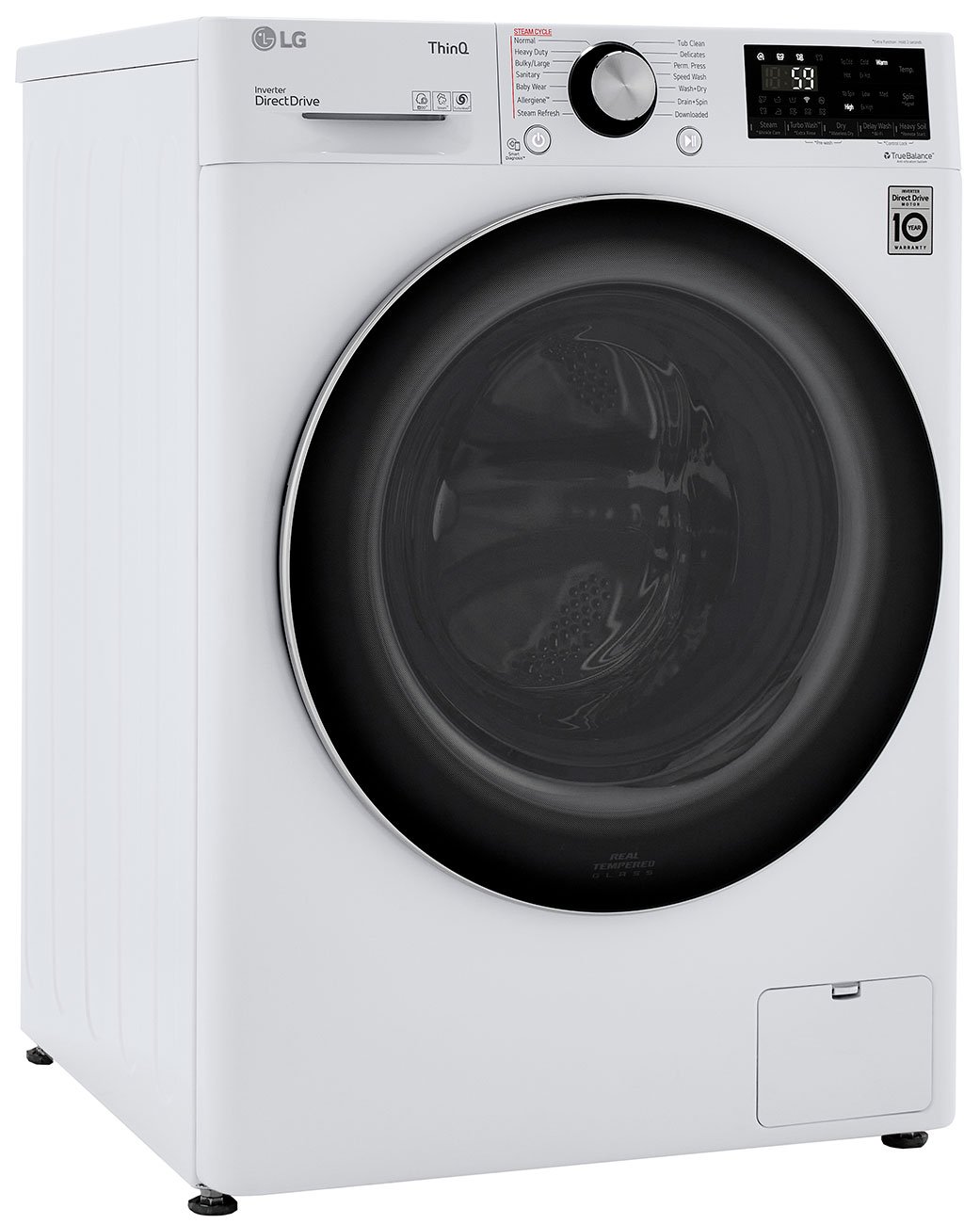 LG 2.4 Cu. Ft. White Compact Front Load Washer and Dryer Combo