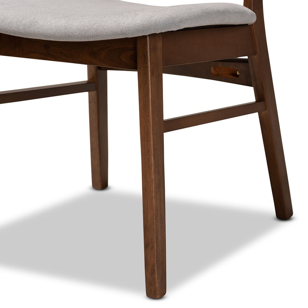 Alston Mid Century Modern Wood Dining Chair Set (2PCs)