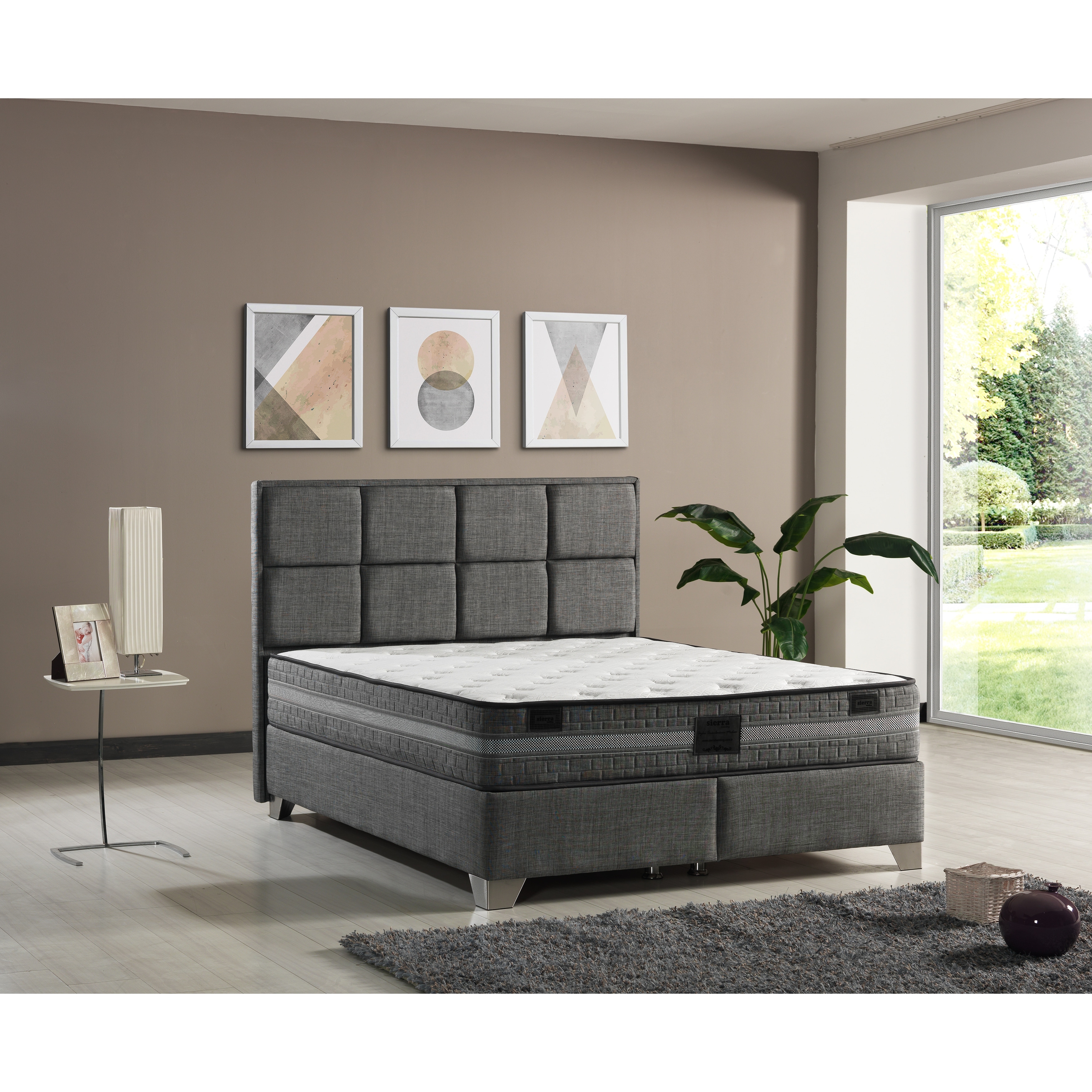 Vonder Modern Bedroom Set King Size (200*200) (Foundation-Headboard- Mattress) - - 32700669