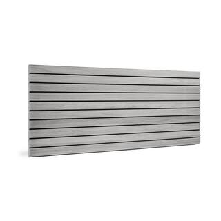 WALL!SUPPLY 0.79 in. x 16.69 in. x 45.67 in. UltraLight Linari Modern Grey Wall Paneling (4-Pack) 20430311