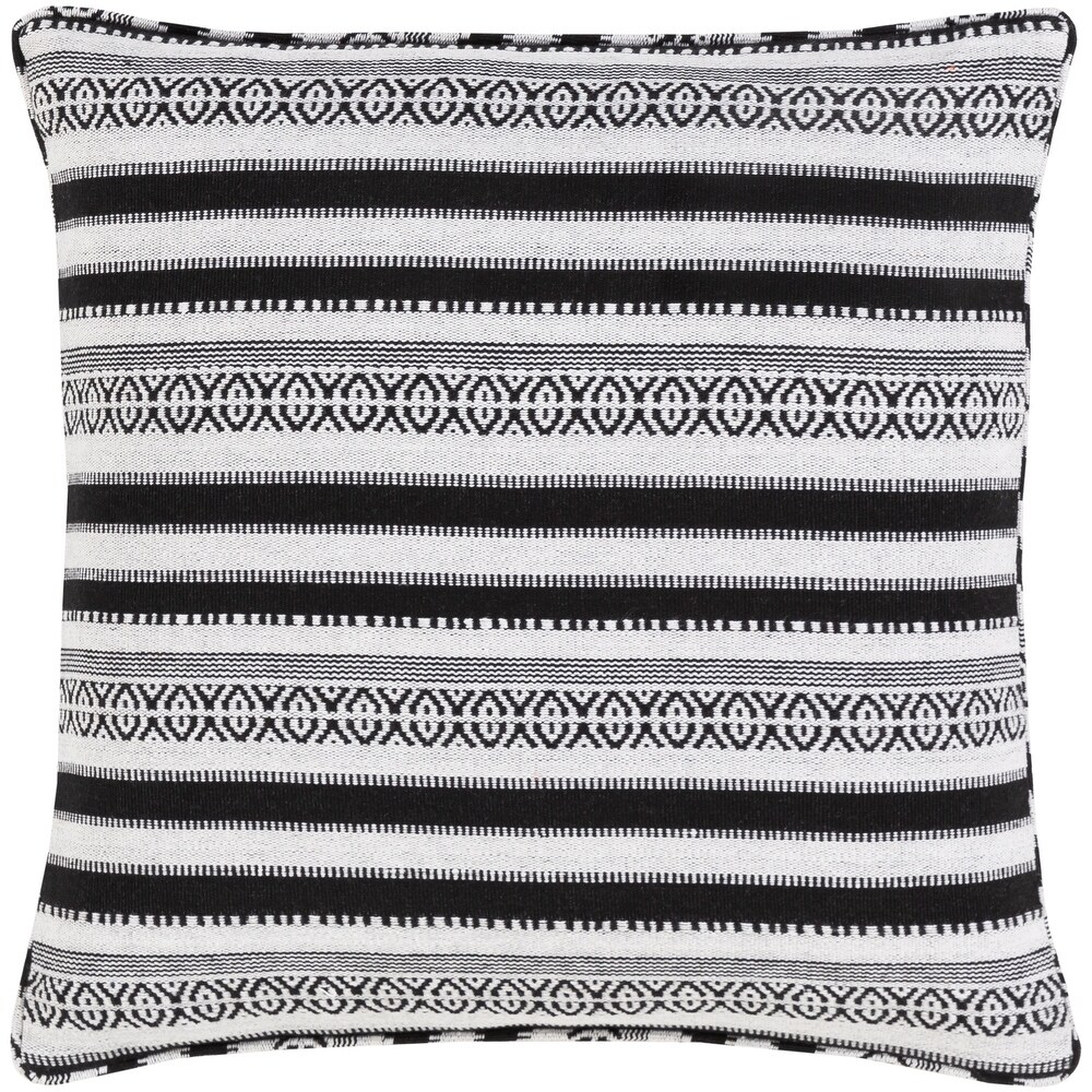 Artistic Weavers Madora Bohemian Striped Cotton Blend Throw Pillow