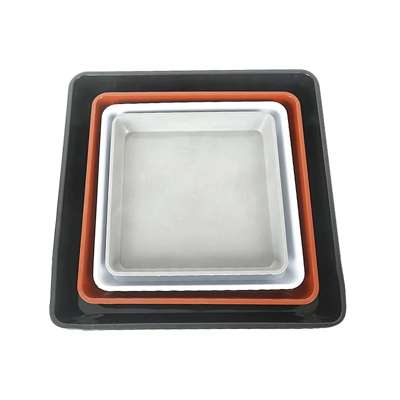 china factory wholesale cheap square bonsai flower succulent pot drip tray sausers pallet