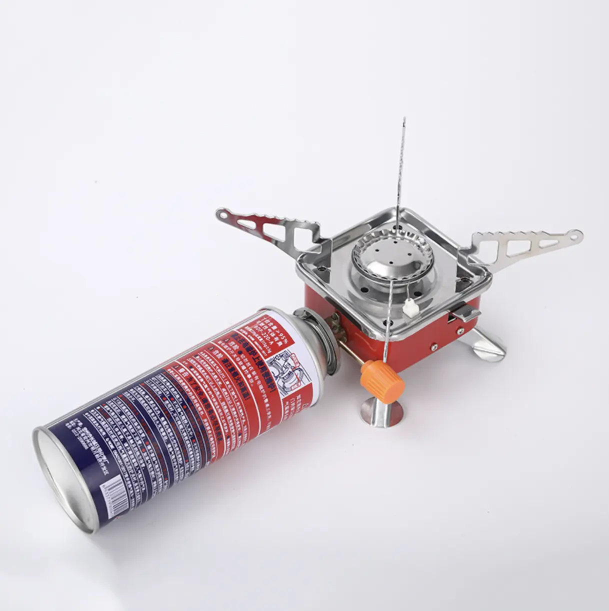 SOLO WILD Portable Camping Gas Stove Mini Outdoor Windproof butane propane Stove Burners Folding Metal Stove Camping for Picnic