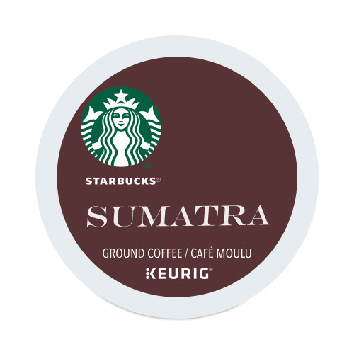 Starbucks Sumatra Coffee K-Cups， Sumatran， K-Cup， 24/Box (011111162)