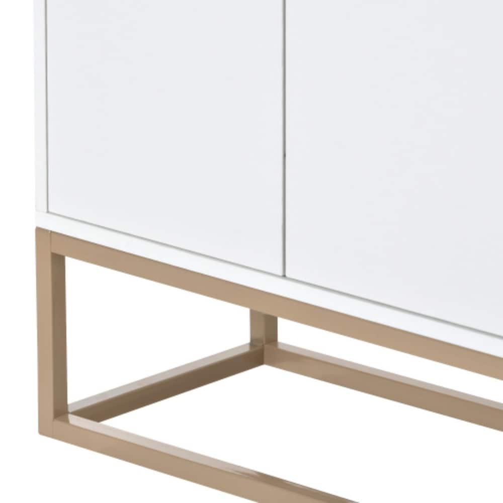 Modern Glam 4 Doors Storage Sideboard Accent Buffet Cabinet for Dining Room  Kitchen