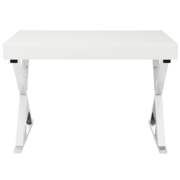 Luster Contemporary Desk in White by LumiSource B1...