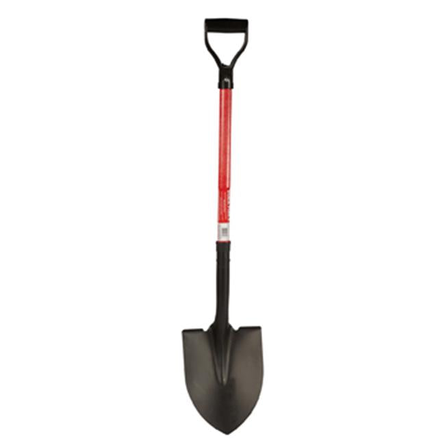 Workforce Round-Point Shovel D-Grip Handle& 28 in.