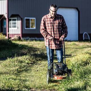 Earthquake 22 in. Cutting Width with 163cc Briggs and Stratton Engine M605 Walk Behind String Mower 37676