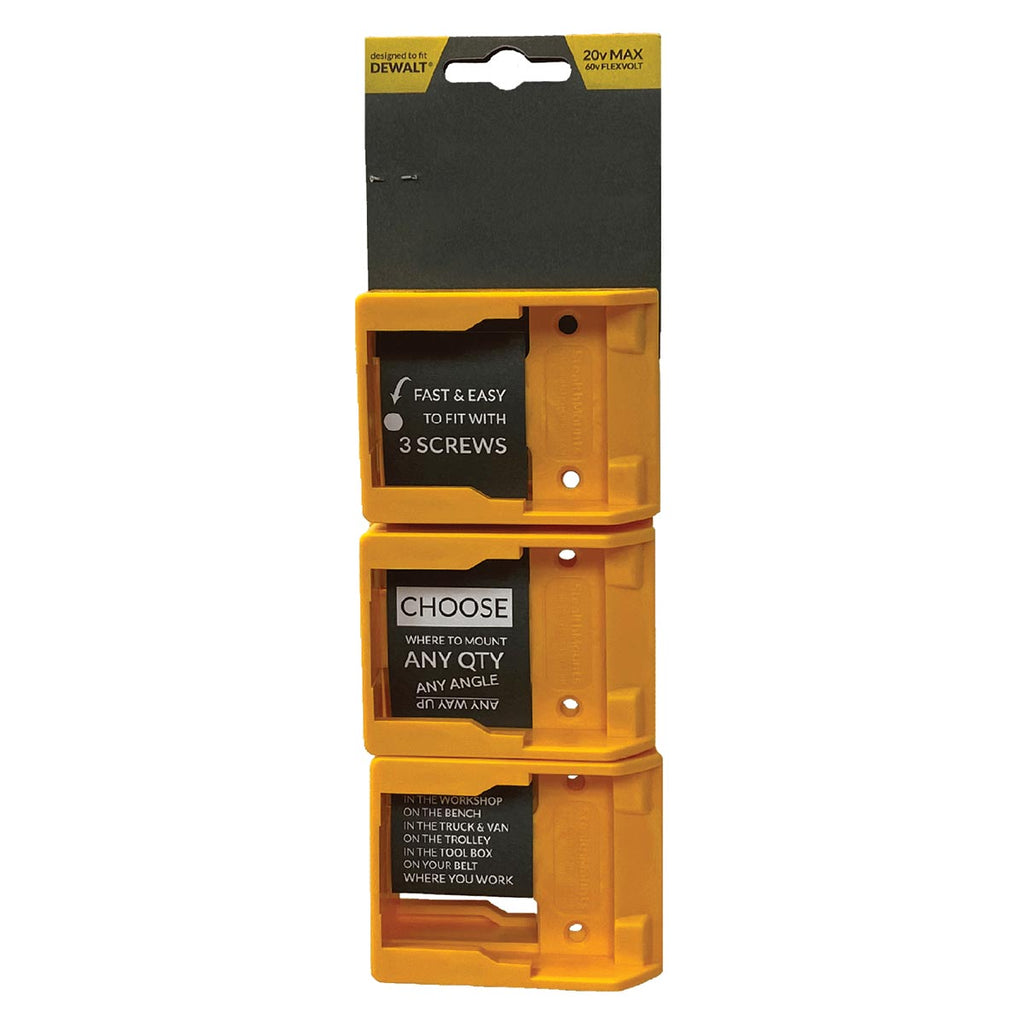 Stealthmounts DEWALT 20V/60V Battery Mounts- 6 Pack