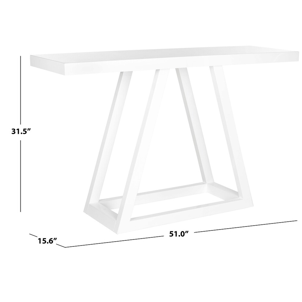 Safavieh Sutton White Lacquer Console   51\