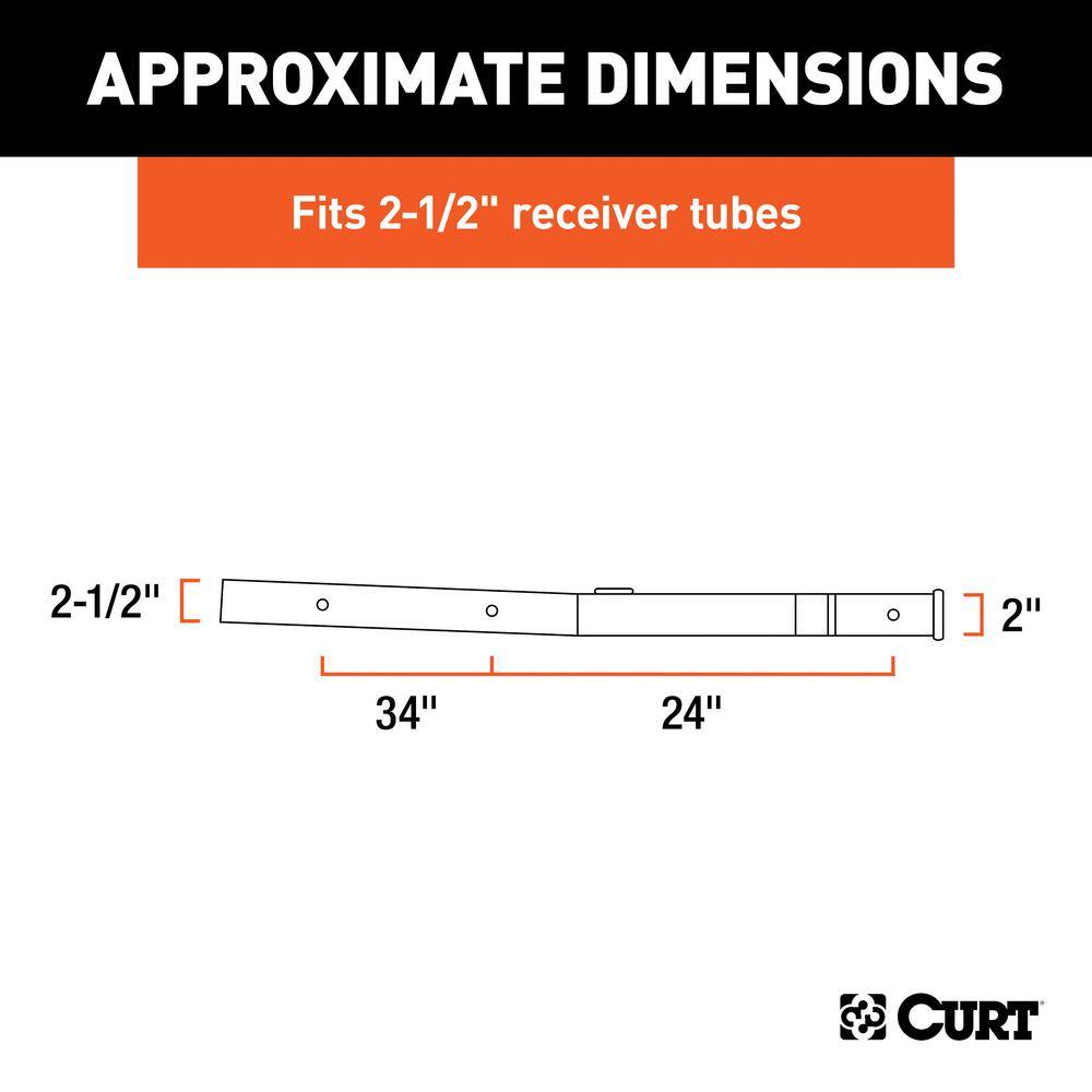 CURT Receiver Tube Adapter (2-12