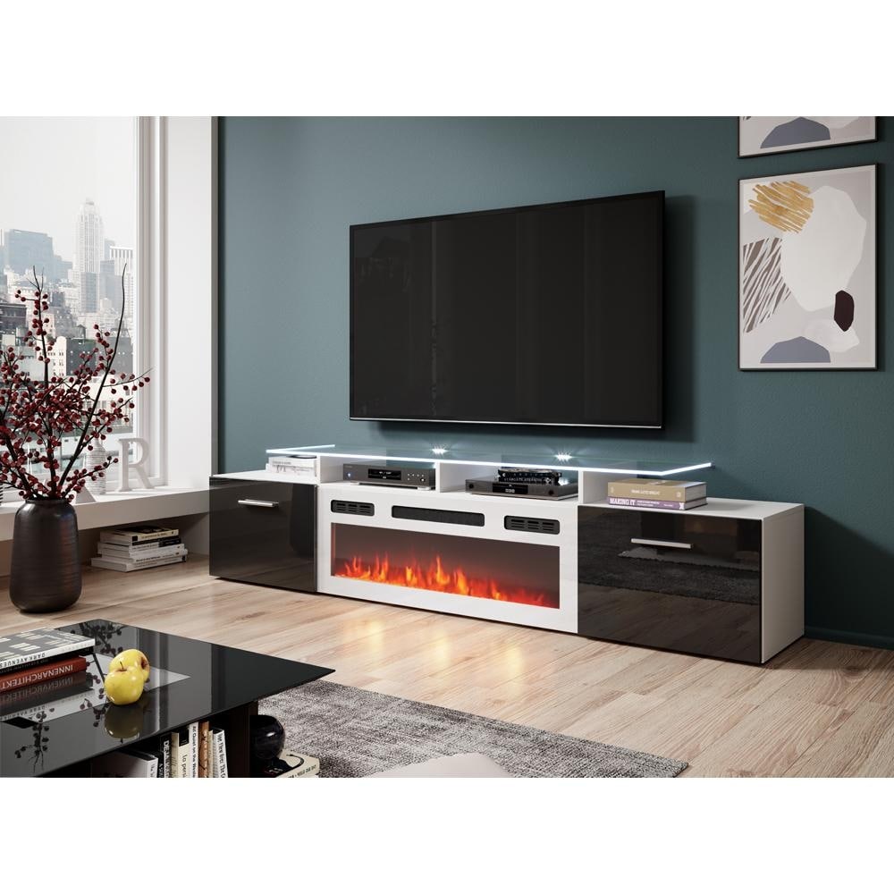 Rova WH EF Electric Fireplace Modern 75\