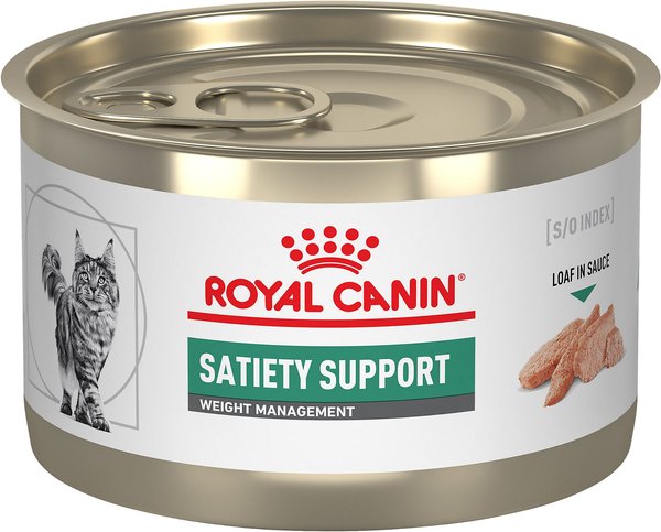 Royal Canin Veterinary Diet Adult Satiety Support Weight Management Loaf in Sauce Canned Cat Food