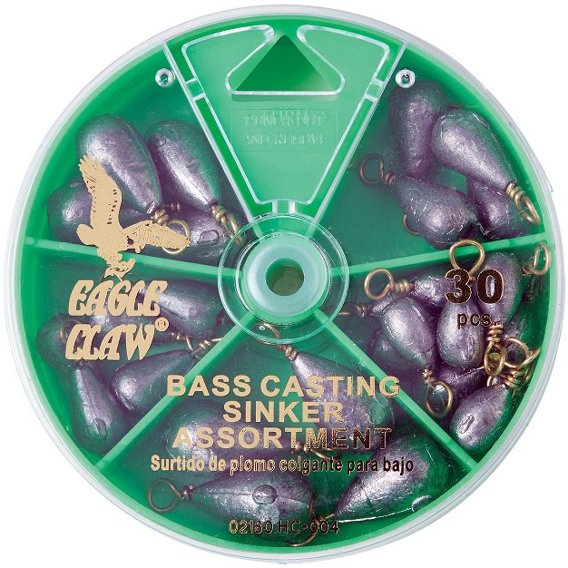 Eagle Claw Bass Casting Sinkers Dial Pack