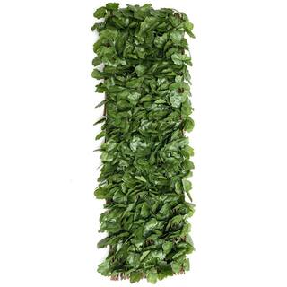 WELLFOR 31 in. Plastic Garden Fence Green Artificial Ivy Fence Screen (Set of 3) OP-HWY-70780