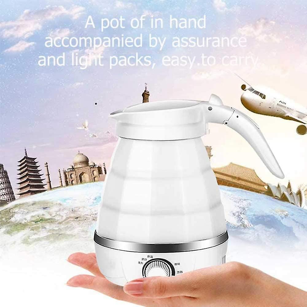 Electric Kettle Travel With 0.6l Dual Voltage Collapsible-110-220v