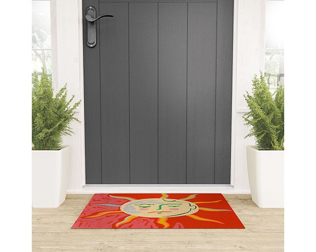 Sandrapoliakov Helios Looped Vinyl Welcome Mat Society6