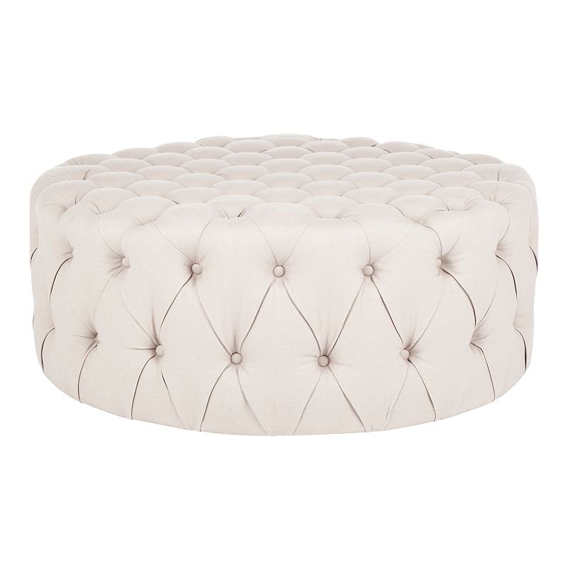 Safavieh Charlene Linen Ottoman