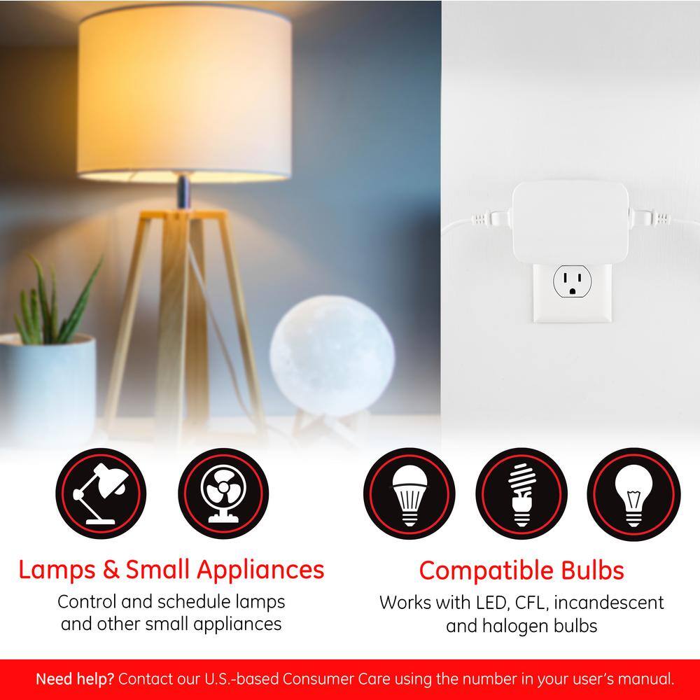 Enbrighten Zigbee 120-Volts Smart Dimmer Dual Controlled Plug-In White 43096