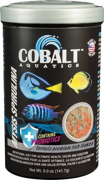 Cobalt Aquatics Mysis Spirulina Flakes Fish Food