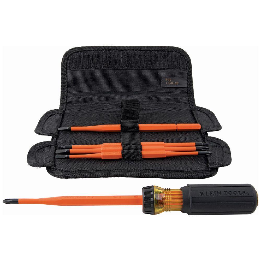 Klein Insulated Screwdriver Set Insulated handle 5pc