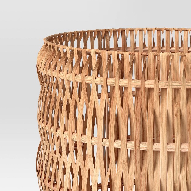 Large Vertical Natural Weave Basket