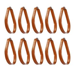 The Plumber's Choice 34 in. Swivel Loop Hanger for Vertical Pipe Support in Copper Epoxy Coated Steel (10-Pack) 34HSREC-10