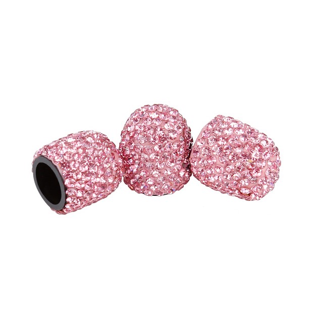 Unique Bargains Universal Faux Crystal Tire Valve Stem Caps Tyre Air Cover Bling