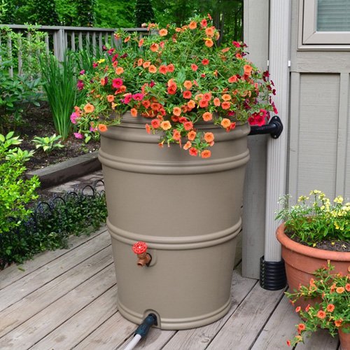 Earthmark 40 Gal. Rain Barrel， Brown