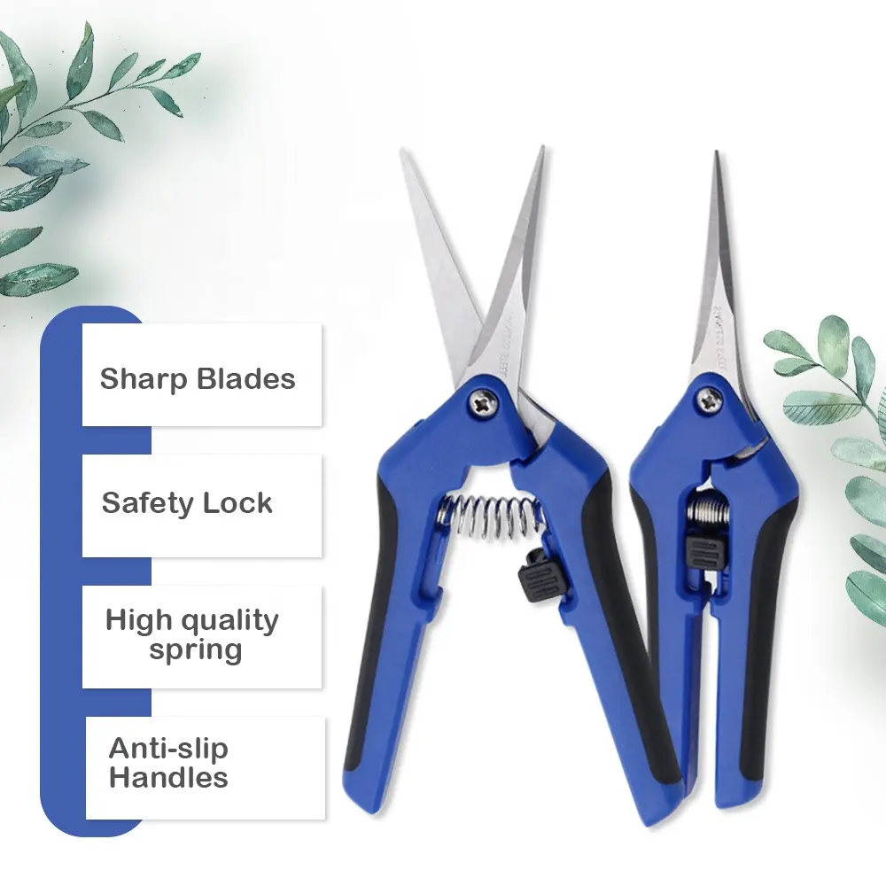 OEM florist scissors garden snips for arranging flowers trimming plants and harvesting herbs pruning shears garden tools pruner