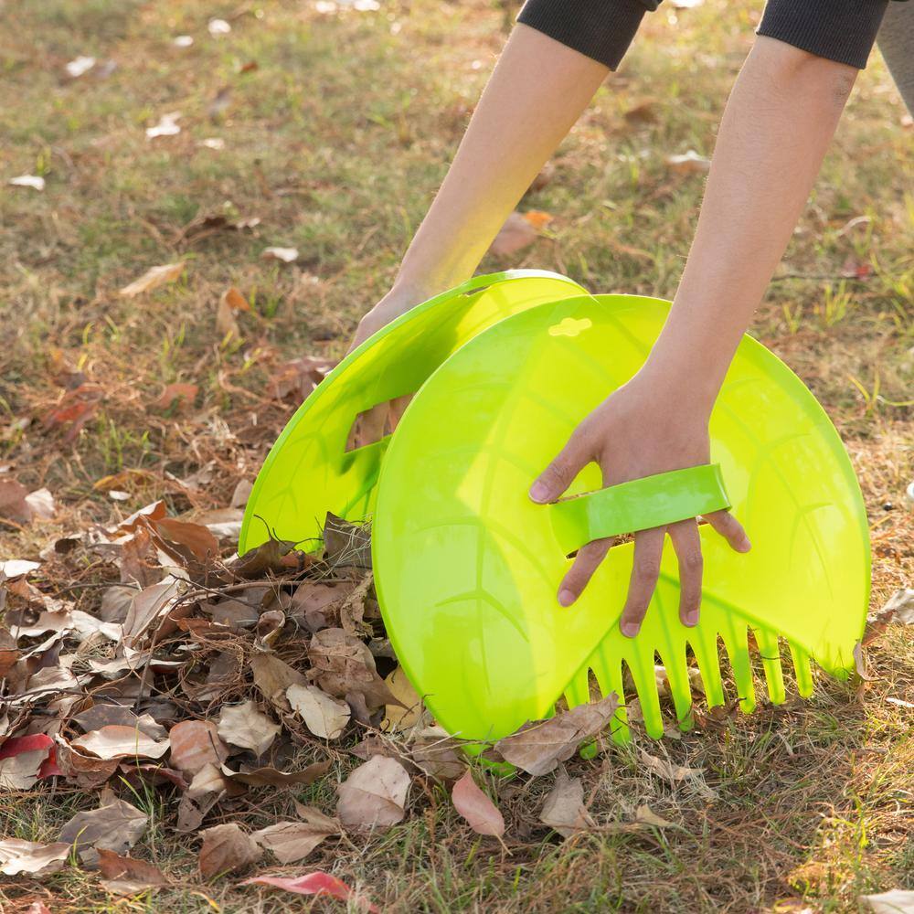 Gardenised All Purpose Garden Cart and Leaf Collector Bonus Hand Leaf Rakes Included QI004031_286