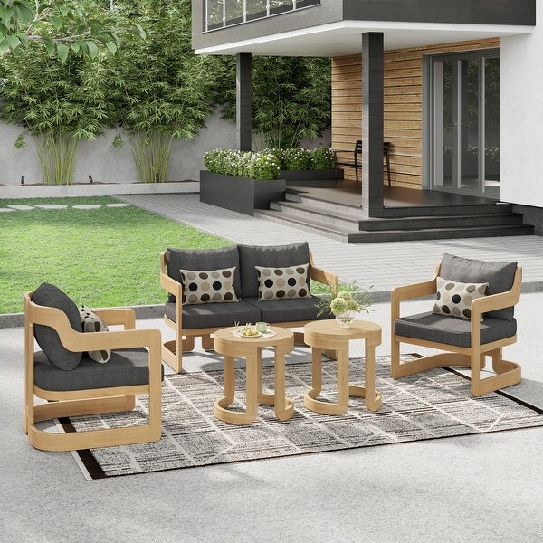 Corvus Rosario 5piece Sunbrella Outdoor Patio Furniture Set