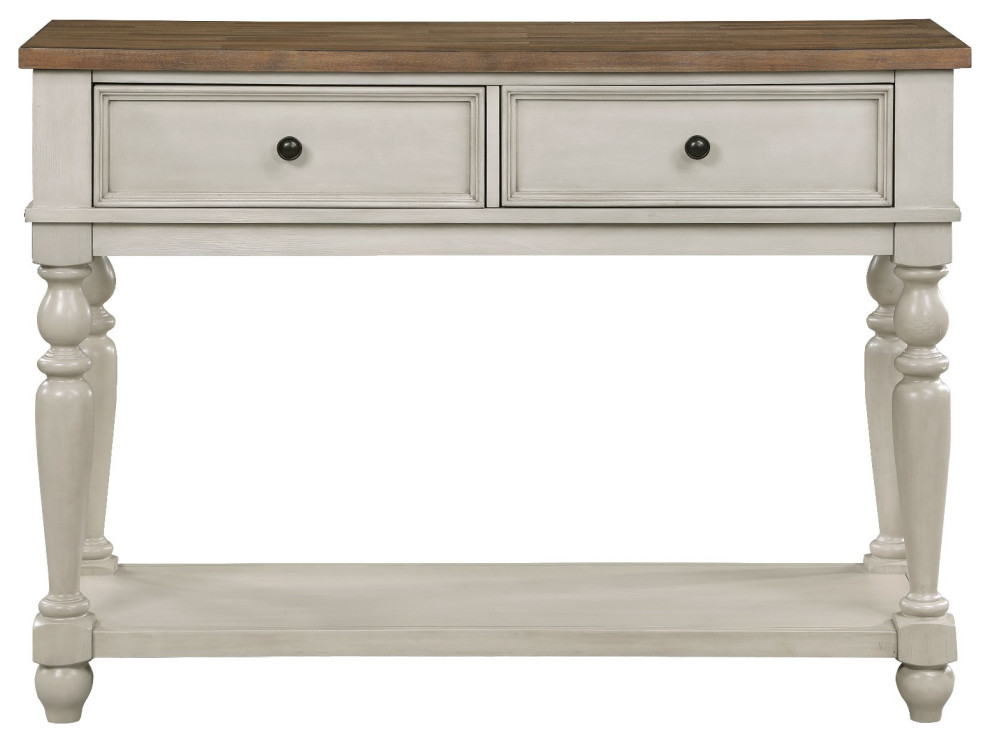 Benzara BM272125 Katherine 52 quotConsole Sideboard Buffet  White   Traditional   Console Tables   by Uber Bazaar  Houzz